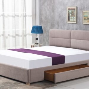 Merida tapicerowane łóżko 160x200 cm z szufladą