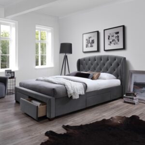 Sabrina tapicerowane łóżko 160x200 cm z szufladą