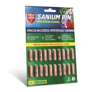 Sanium. Pin – Pałeczki 2w1 – Na. Szkodniki + Nawóz – 2 g. Protect. Garden