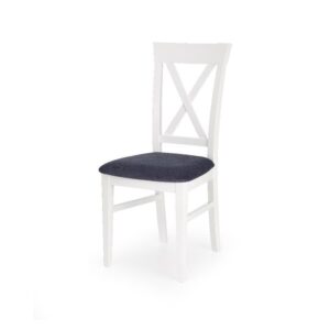 Krzesło tapicerowane. Bergamo biały, popielaty