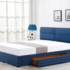 Merida tapicerowane łóżko 160x200 cm z szufladą
